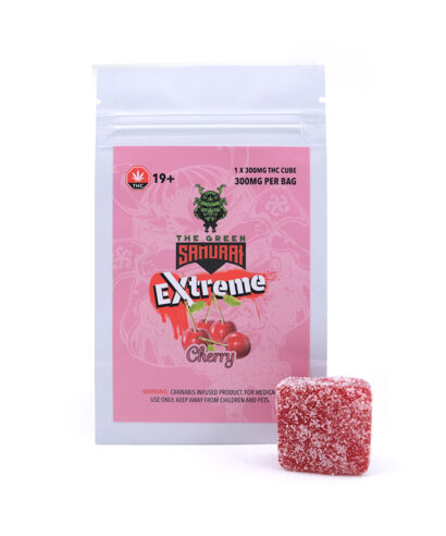 Cherry-300MG-THC-Gummy-By-Green-Samurai