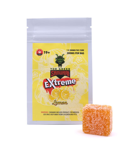 Lemon-300MG-THC-Gummy-By-Green-Samurai