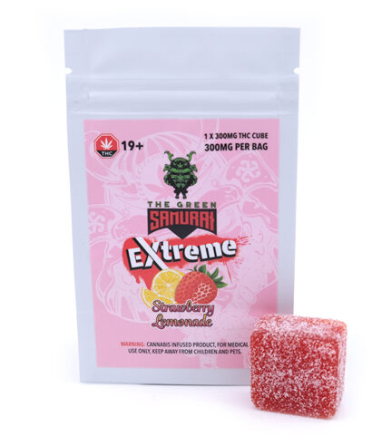 Strawberry-Lemonade-300MG-THC-Gummy-By-The-Green-Samurai